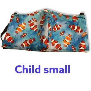 Clown fish child small cotton face mask